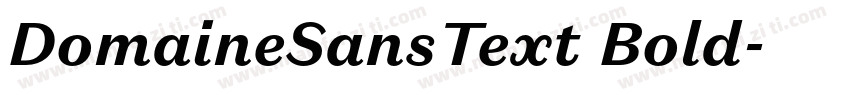 DomaineSansText Bold字体转换